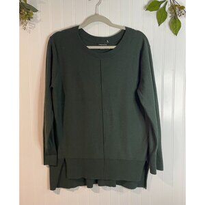 Trouvé Green Longline Sweater L Viscose/Nylon Blend With Cashmere